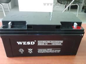 WESD蓄电池WD65-12/12V65AH无敌授权代理