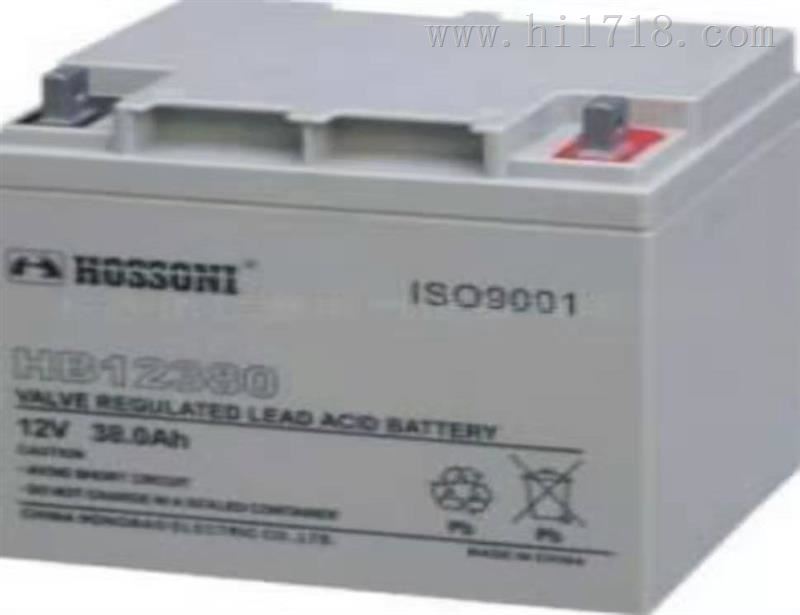 HB12380T鸿宝hossoni蓄电池12V38AH厂家