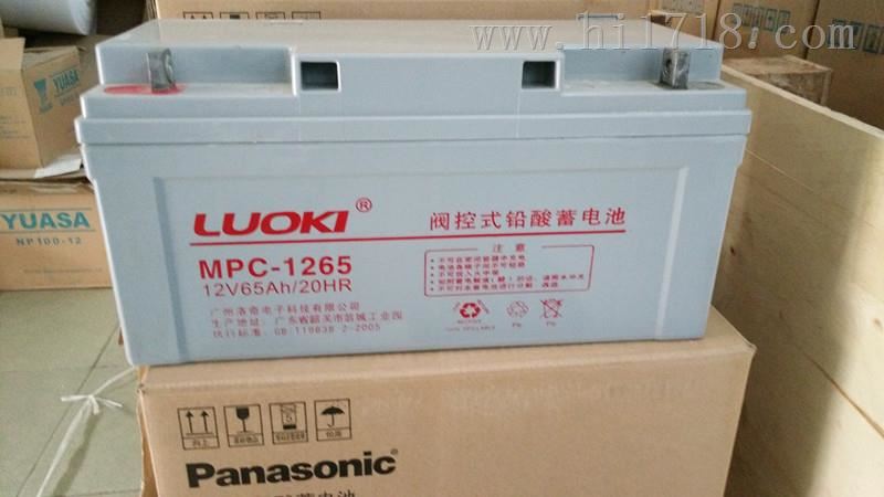 洛奇LUOKI蓄电池MPC-1265/12V65AH厂商
