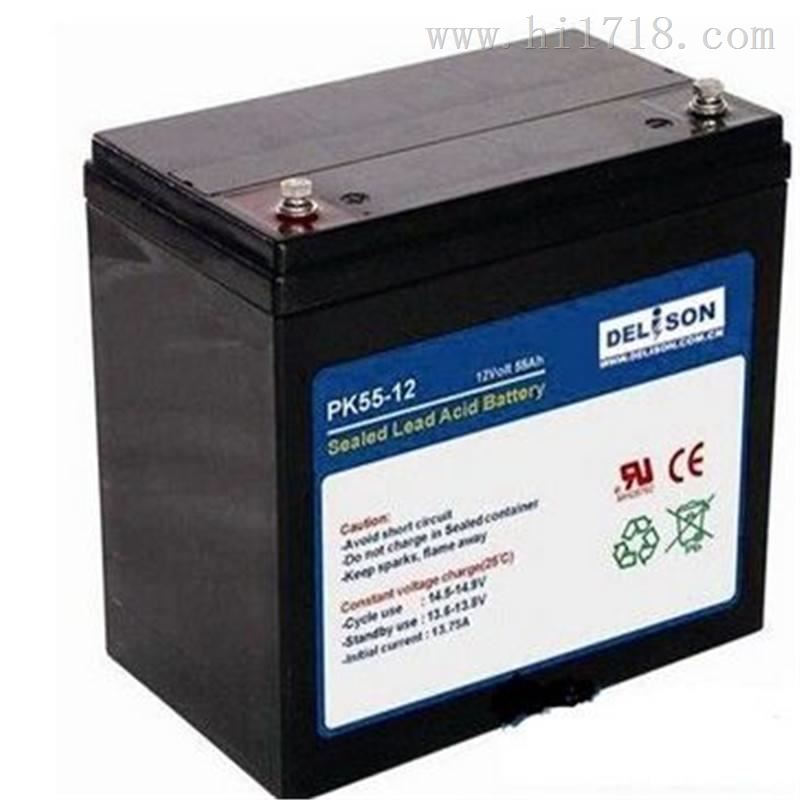 DELiSON蓄电池PK55-12/12V55AH厂家代理