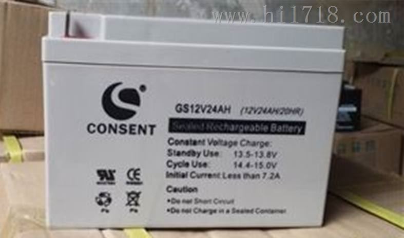 CONSENT蓄电池光盛GS12V75AH经销商