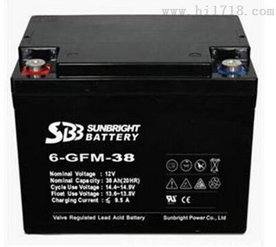 6-GFM-38SBB圣豹蓄电池12V38AH山东办事处
