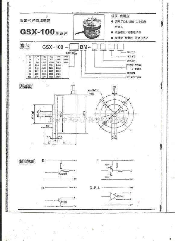 编码器 GS599-GSX-101-2BM-G24C