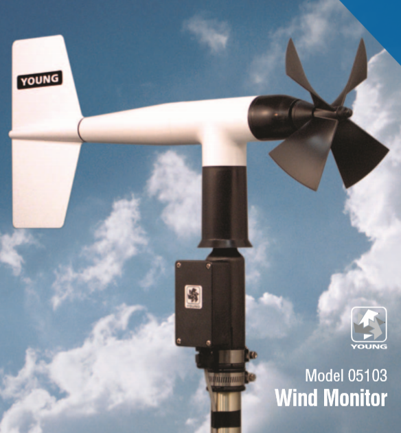 ヤング社 風車型風向風速計 05103-76　新品未使用ただし動作確認しておりません
