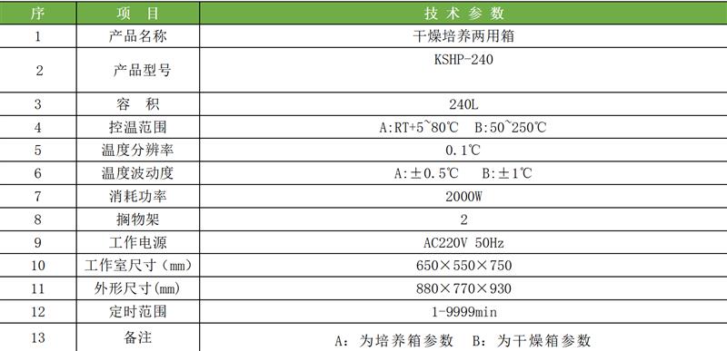 宁波科晟供应KSHP-240干燥培养两用箱