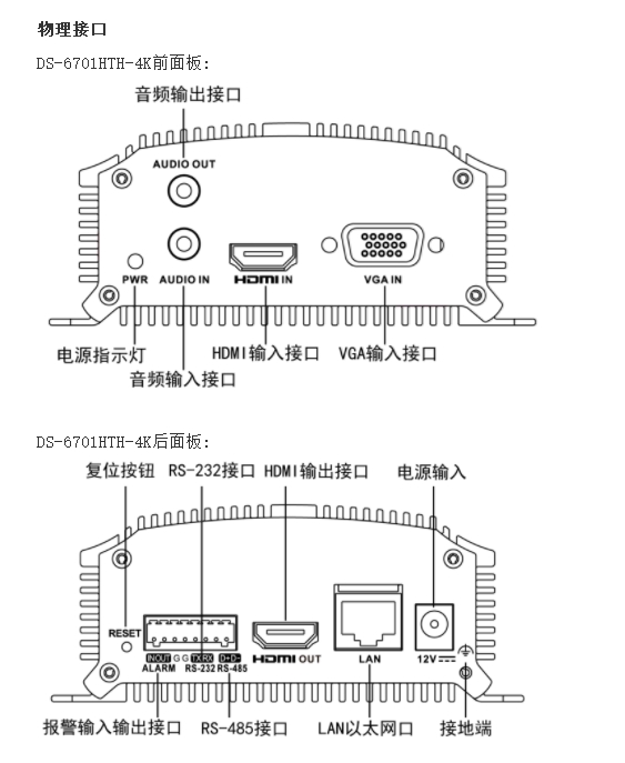 海康威视DS-6701HTH-4K 高清4K音视频编码器