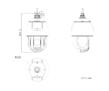 海康iDS-2DE7423MX-A/T3 400万警戒球机