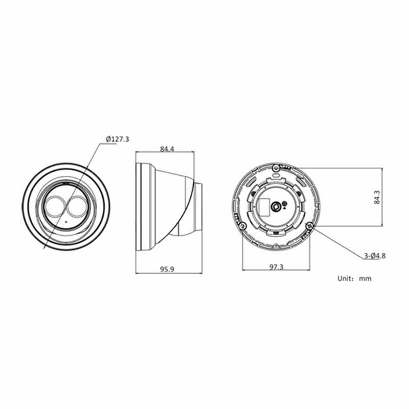 海康DS-2CD2345V2-I 400万红外定焦半球机