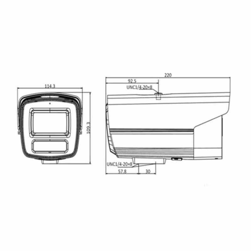 海康DS-2CD2T28FWD-LS 200万双目筒型摄像机