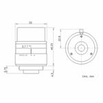 海康威视MVL-HF1228M-6MPE 600万低畸变镜头