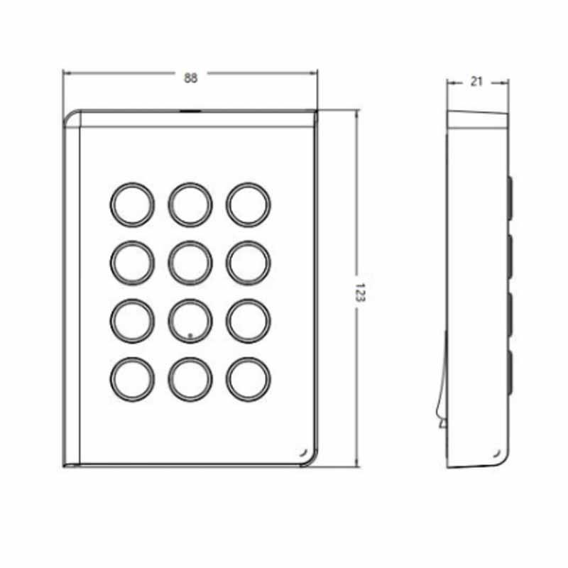 海康威视DS-K1808AMK壁挂式门禁读卡器