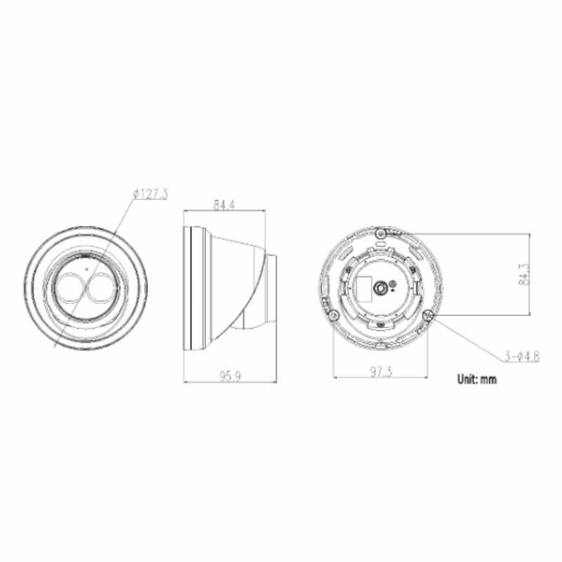 海康威视DS-2CD3325D-I(H)200万红外半球机