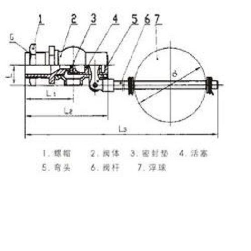 浮球阀H724X-4T（DN100）