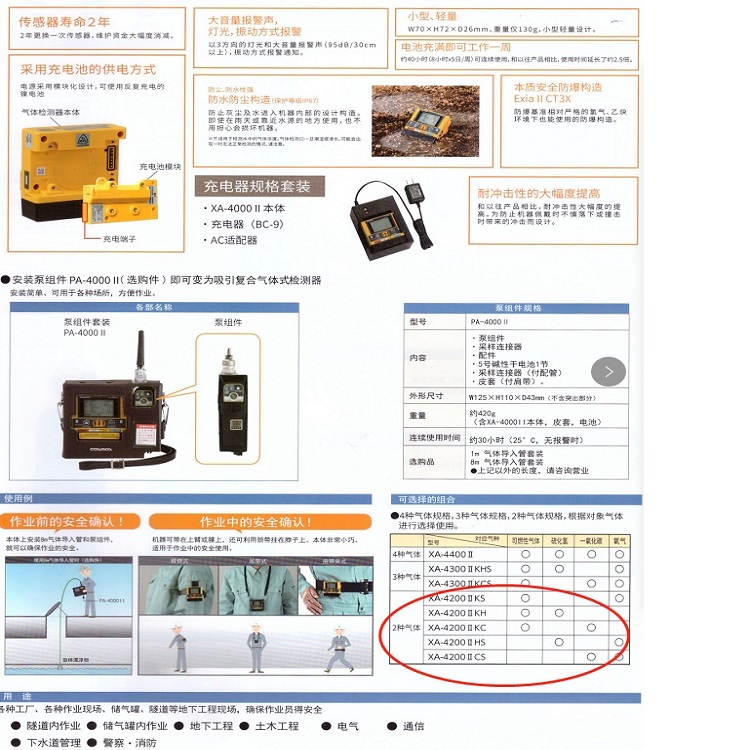 气体检测仪 型号:XA-4400Ⅱ HS