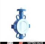 上海VATTEN气动控制碳钢衬氟蝶阀  