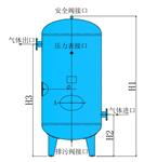 不绣钢储气罐 型号DN1200-0.8库号M86553 