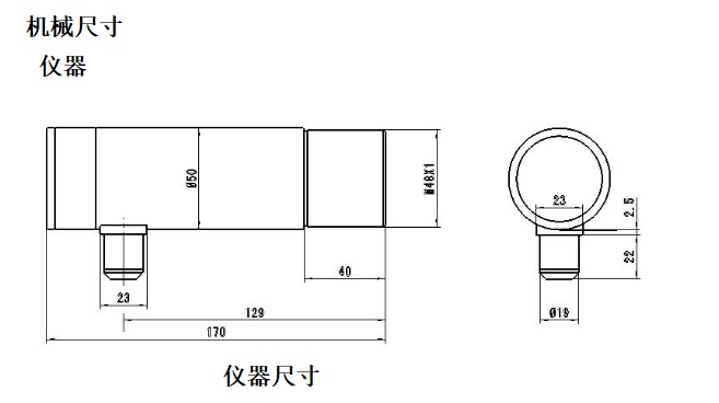 在线式红外测温仪 高温型 型号ST201-AK