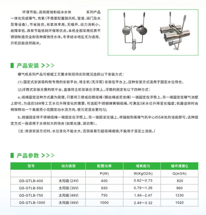 曝气机 型号QS-GTLB-750库号M176140 
