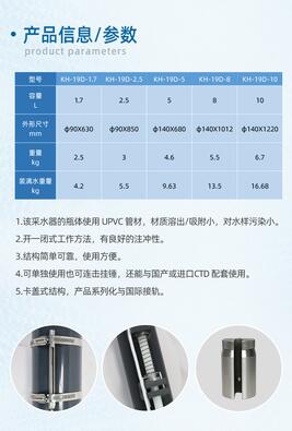 颠倒式采水器 型号KH-19D-2.5库号M29585 