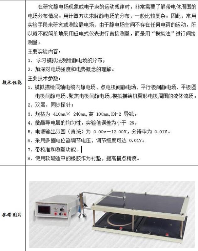 静电场描绘仪 型号ZC1530库号M403879