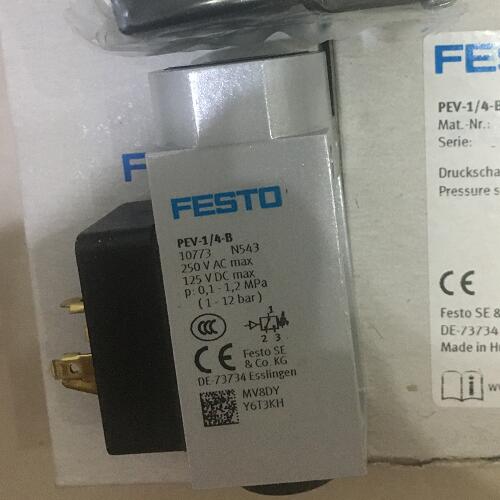 FESTO压力开关PEV-1/4-B-M12安装简便