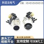工控交换机PCB板弯角M12航空插座5针5孔