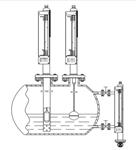 磁翻板液位计800mm 型号:UHZ-800