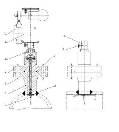 法兰扬旗式通球指示器YY-TZS-6库号M326239