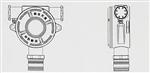 大鼻子点型可燃气体探测器  KM1-GTY-DZ11C