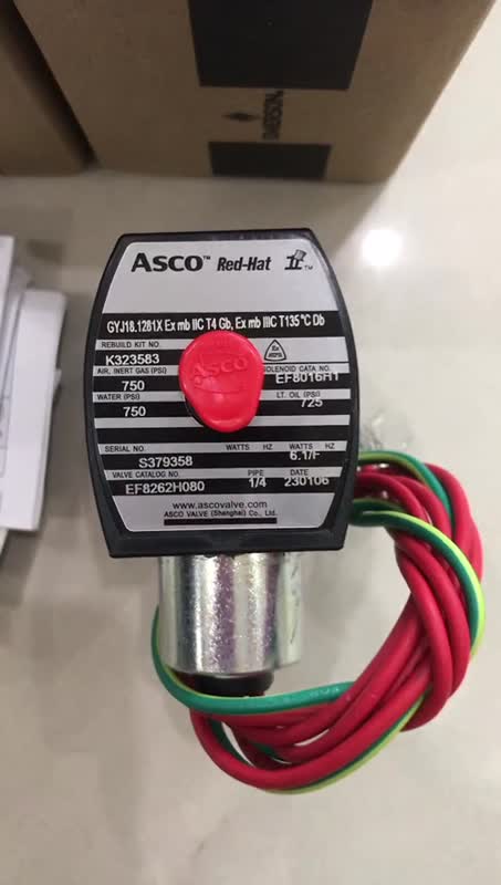 ASCO比例控制阀订货号EF8262H080 AC220V