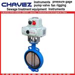 美国CHAVEZ查韦斯进口电动衬氟蝶阀法兰