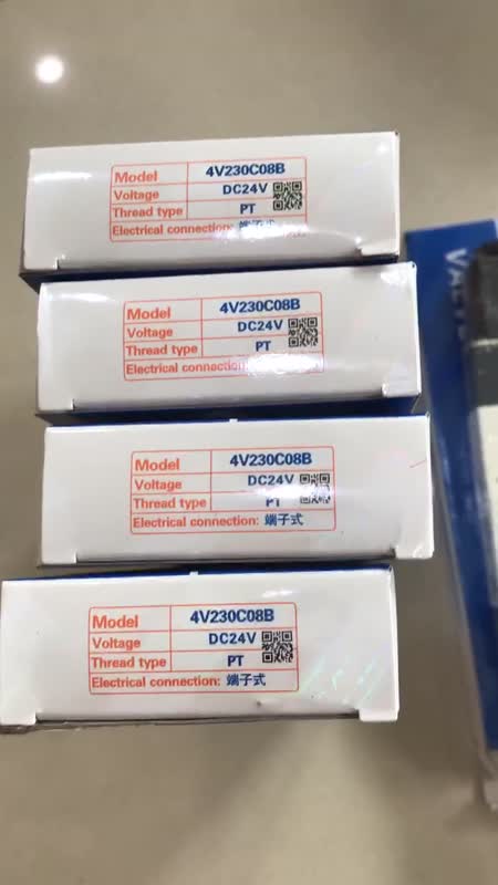 亚德客电磁阀4V230C-08操作方式