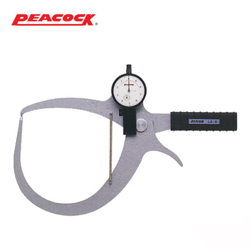 日本 PEACOCK孔雀百分表卡尺LA-8 