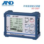 日本 AND艾安得温湿度记录器AD-1687