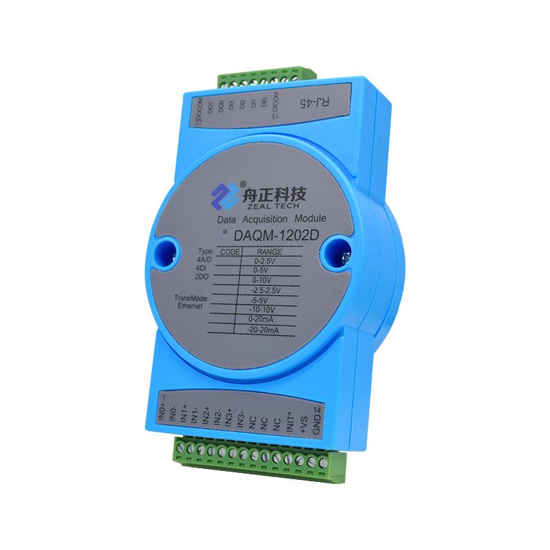 以太网Modbus10通道混合信号测控DAQM-1202D