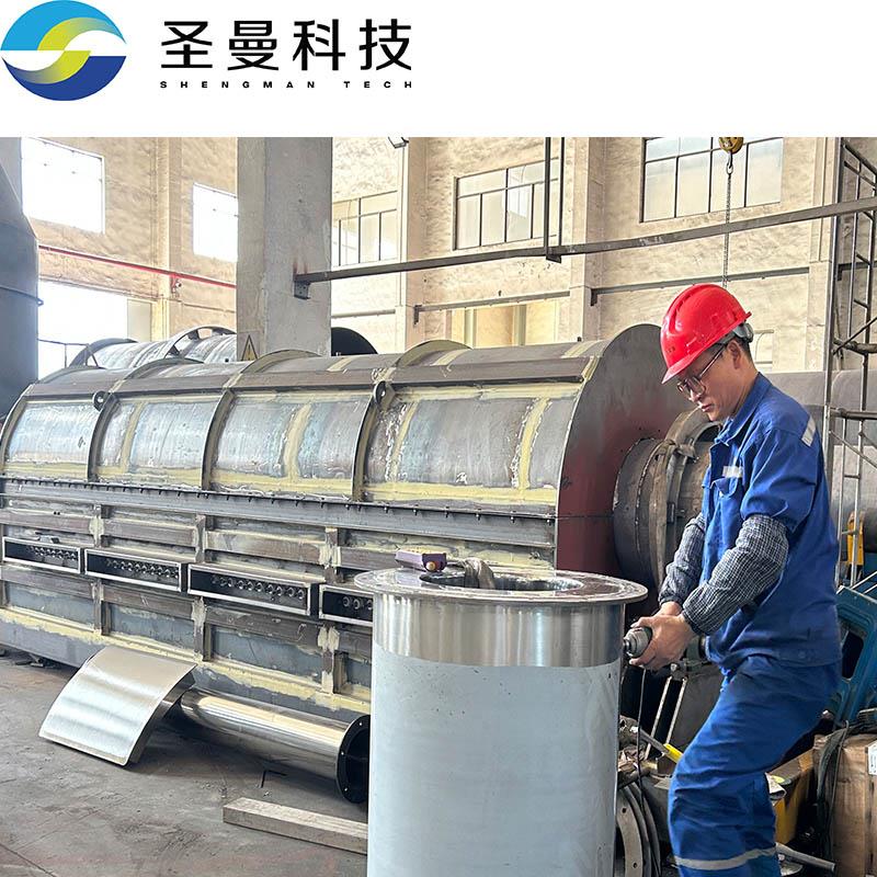 20万吨磷酸铁电池干燥焙烧桨叶回转窑系统