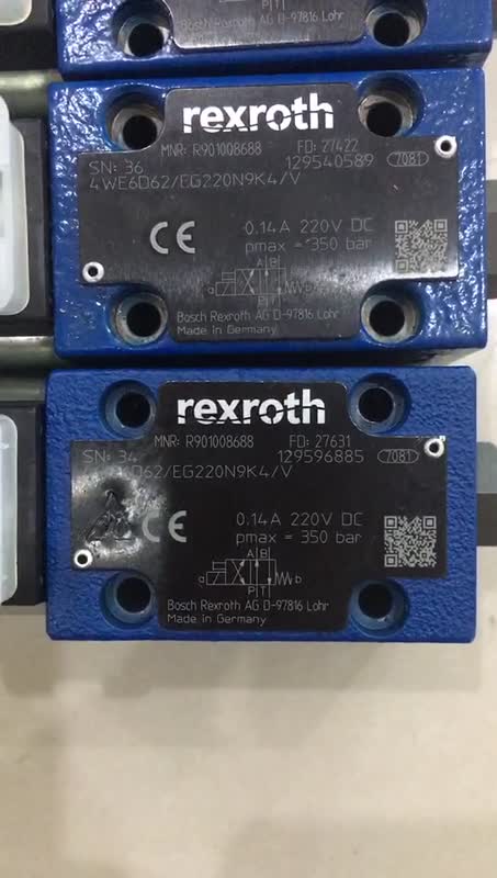 力士乐三通减压阀特点4WE6D62/EG220N9K4/V
