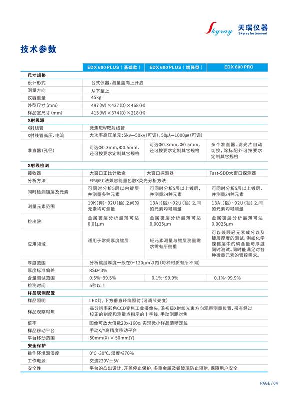 紧固件电镀层膜厚仪天瑞仪器EDX600PLUS