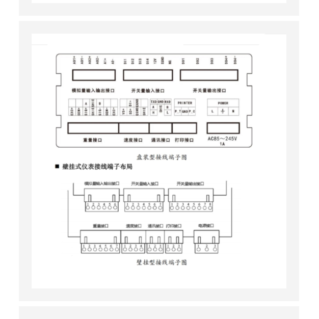 称重显示控制器 (中西器材) SL05-LC201-B