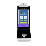 人脸识别酒精检测一体机岗前健康测温考勤机