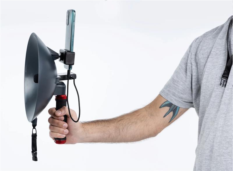 带音频接口的抛物面麦克风