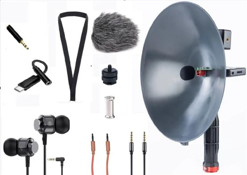 带音频接口的抛物面麦克风