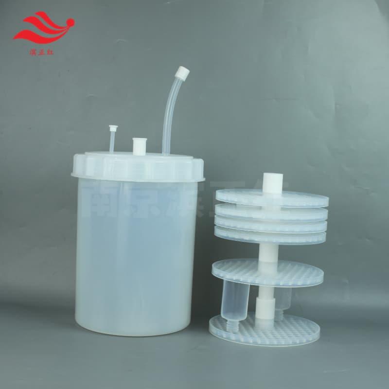 耐高温耐腐蚀特氟龙广口清洗罐可加热酸洗PFA清洗桶可配支架