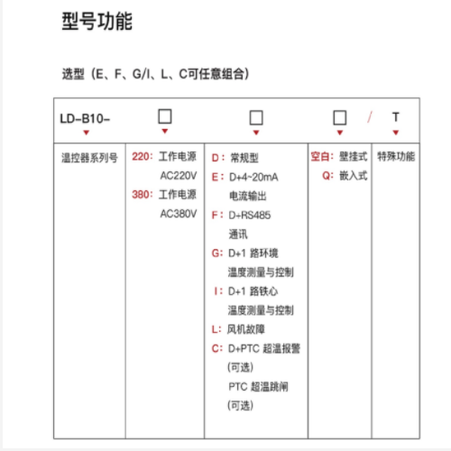 干式變壓器溫度控制器 型號:LD-B10-220EFC