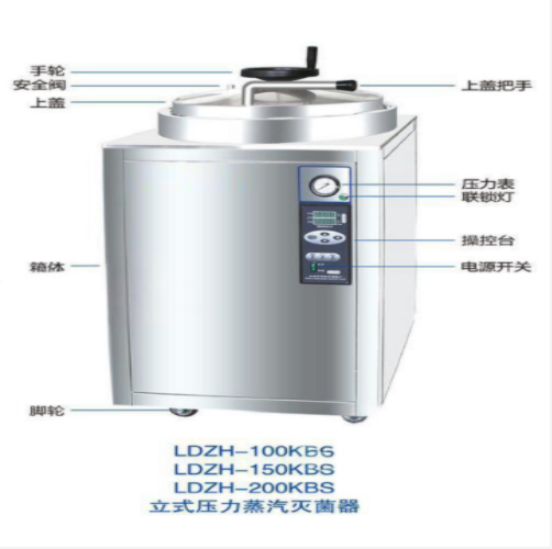 立式高压蒸汽灭菌锅 型号:LDZX-50L-I