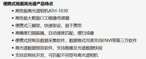 奧譜天成ATH6010便攜式地面高光譜成像儀
