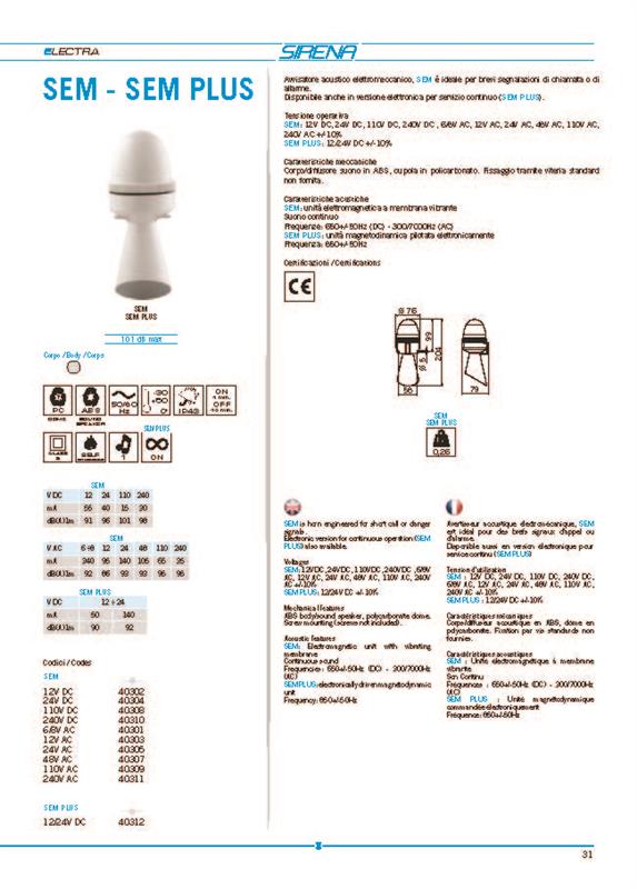72673 PR4A SIRENA防撞指示燈