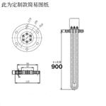 油用管狀加熱器中西器材 KM1-GYY4-380/5 