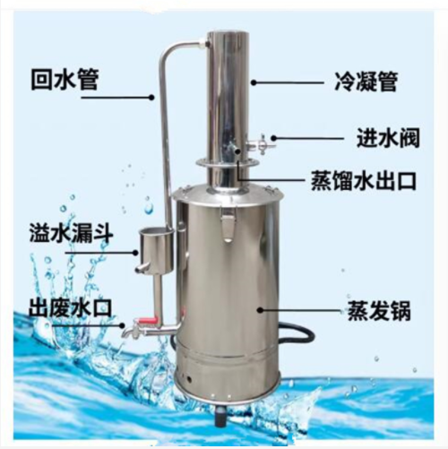 不锈钢蒸馏水器 （中西器材）ZXDSZK-10L