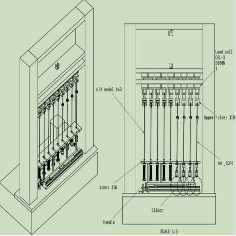 懸架吊桿阻尼力壽命測試機